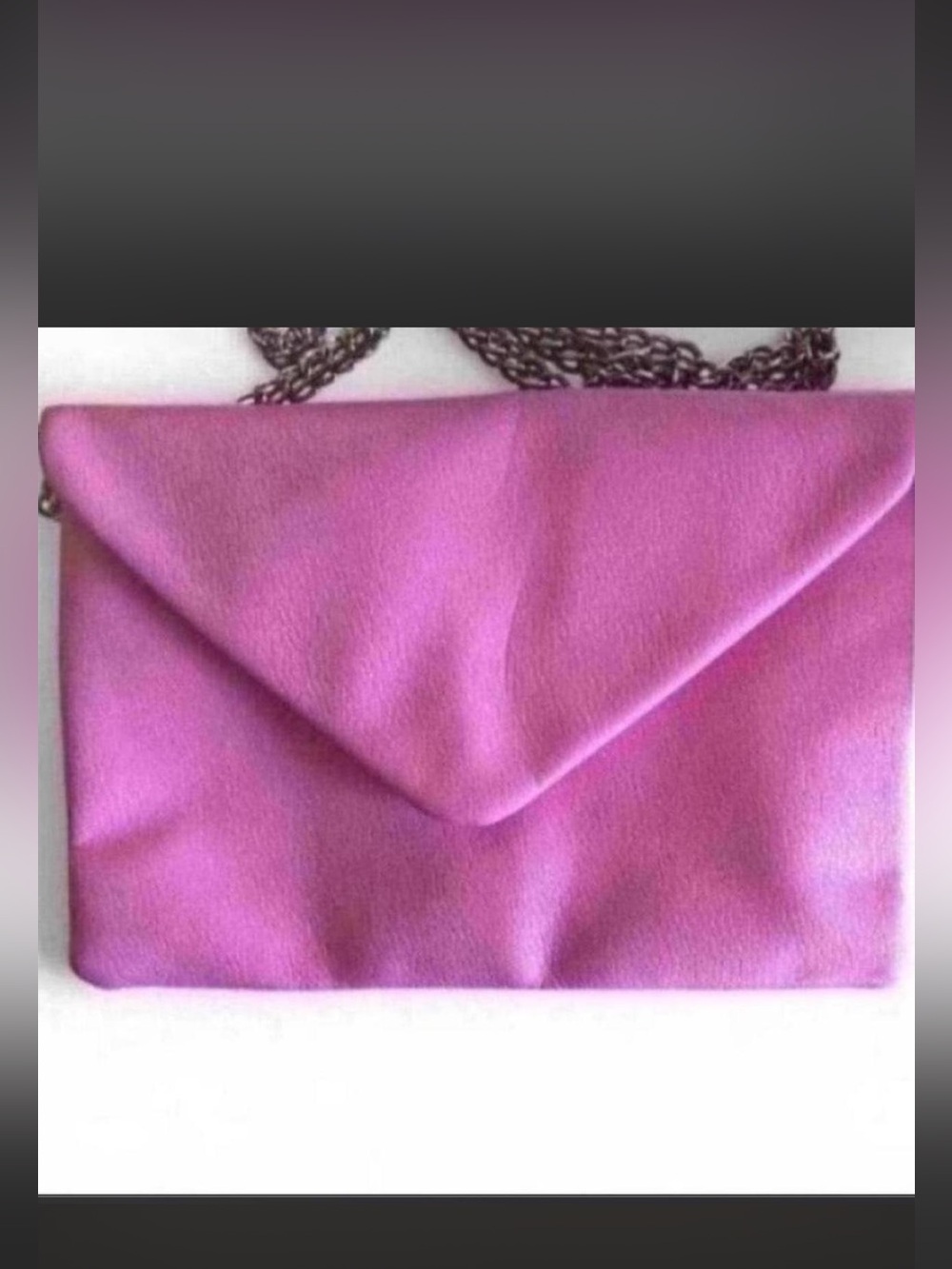 Elegant Pink Envelope Crossbody Bag with Chain